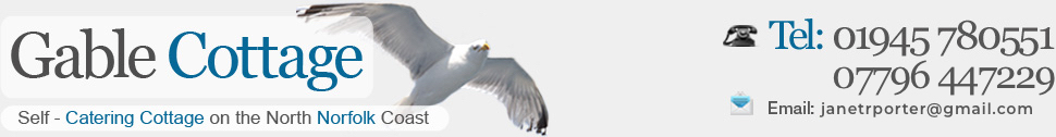 Gable Cottage - Self-catering cottage on the North Norfolk Coast